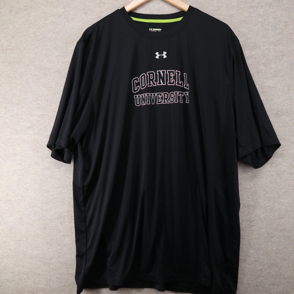 Under Armour Other - Under Armour Cornell University Shirt‎ XXL Loose Fit HeatGear Black Performance